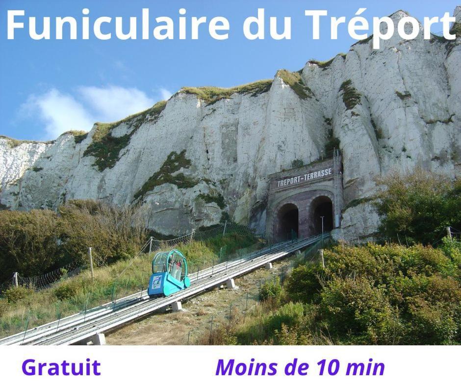 Caprices De Mer Appartement Avec Grand Balcon Et Vue A 300 M Plage, Apercu Mer, Lit Queen Size, Mers Les Bains Le Treport , Petit Dejeuner En Option, 2 Velos Fournis Luaran gambar